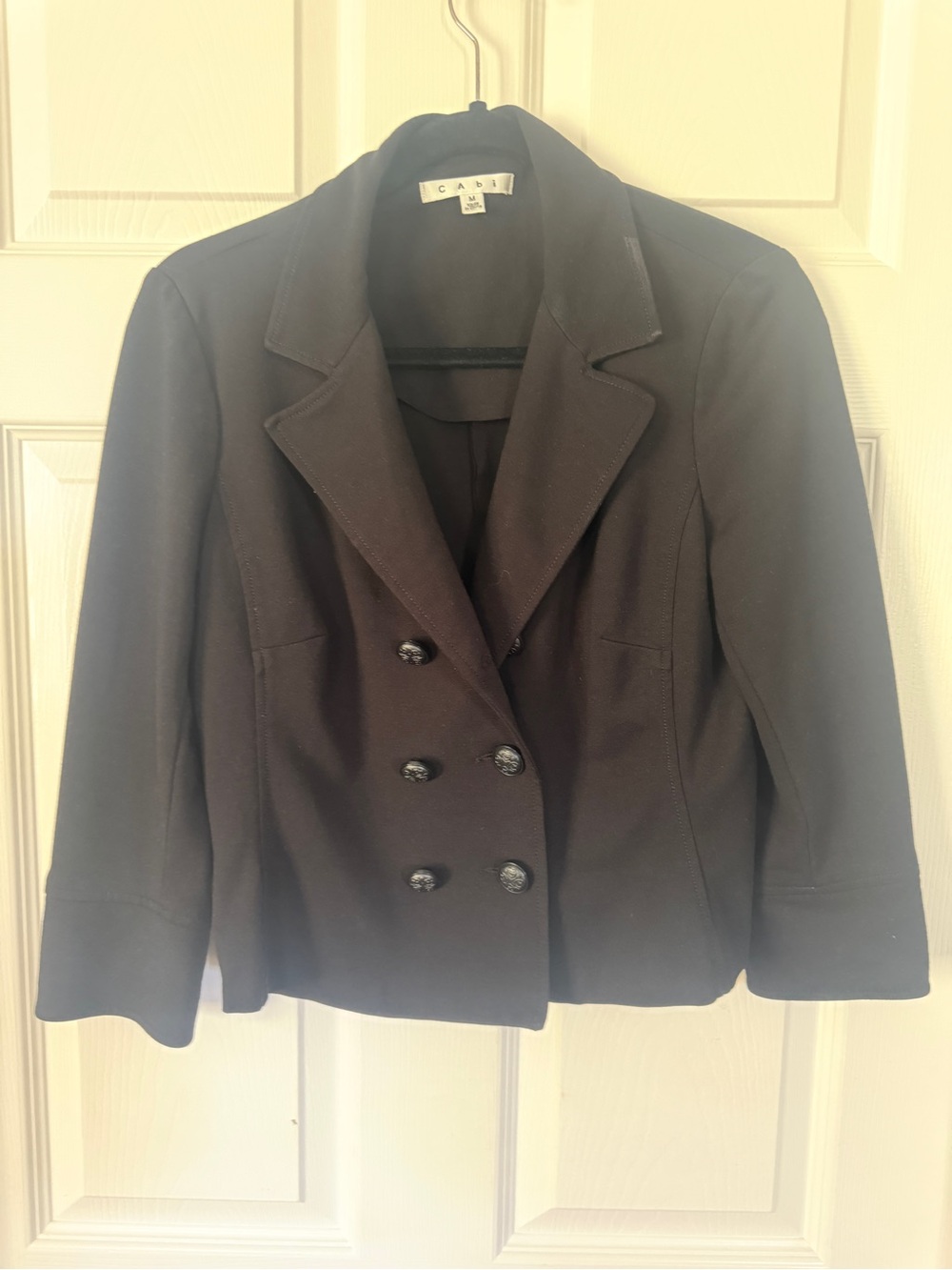 CAbi Black Double Breasted Blazer Jacket – Women’s Medium